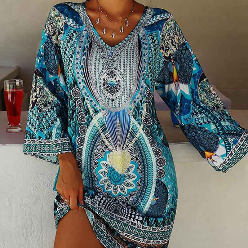Emelia – Boho-Kleid mit lebhaftem Print