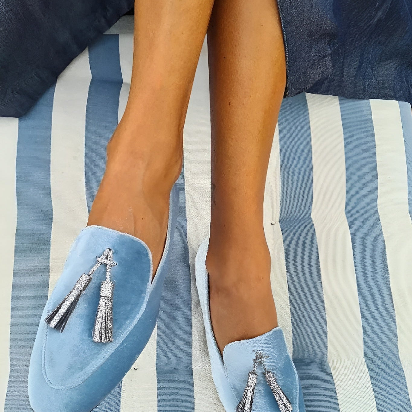 Chloé™ | Elegante Loafer aus Veloursleder