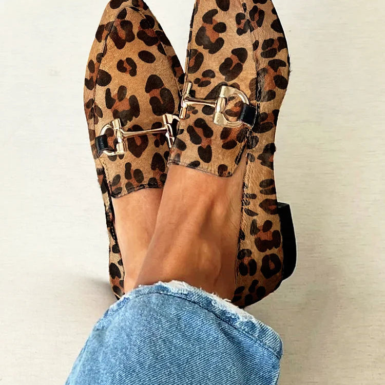 Gia | Elegante Mokassins im Leoparden-Look