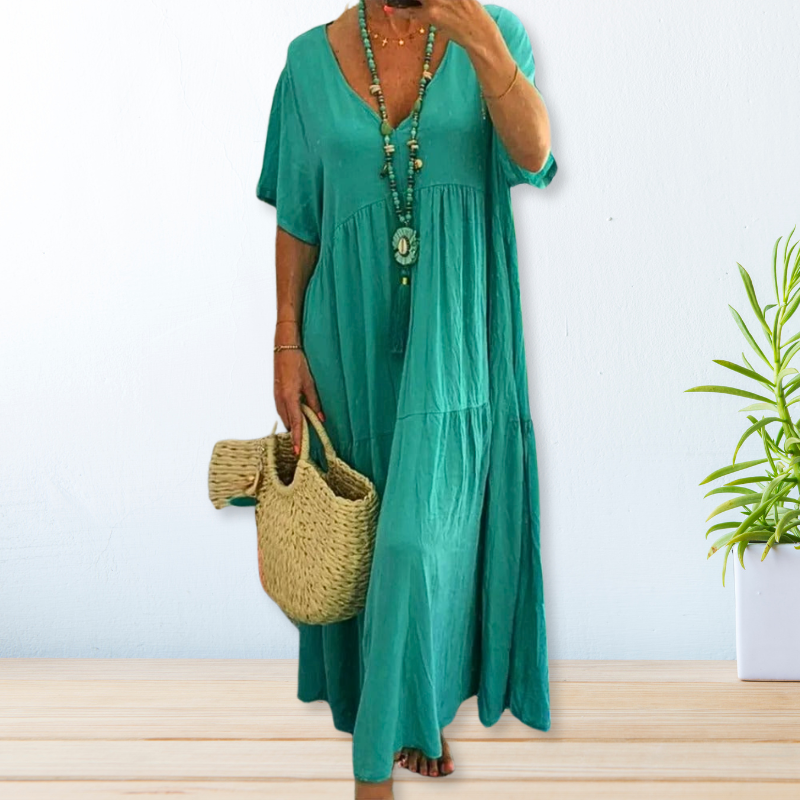 Maelis | Kleid aus Baumwoll-Leinen-Mix