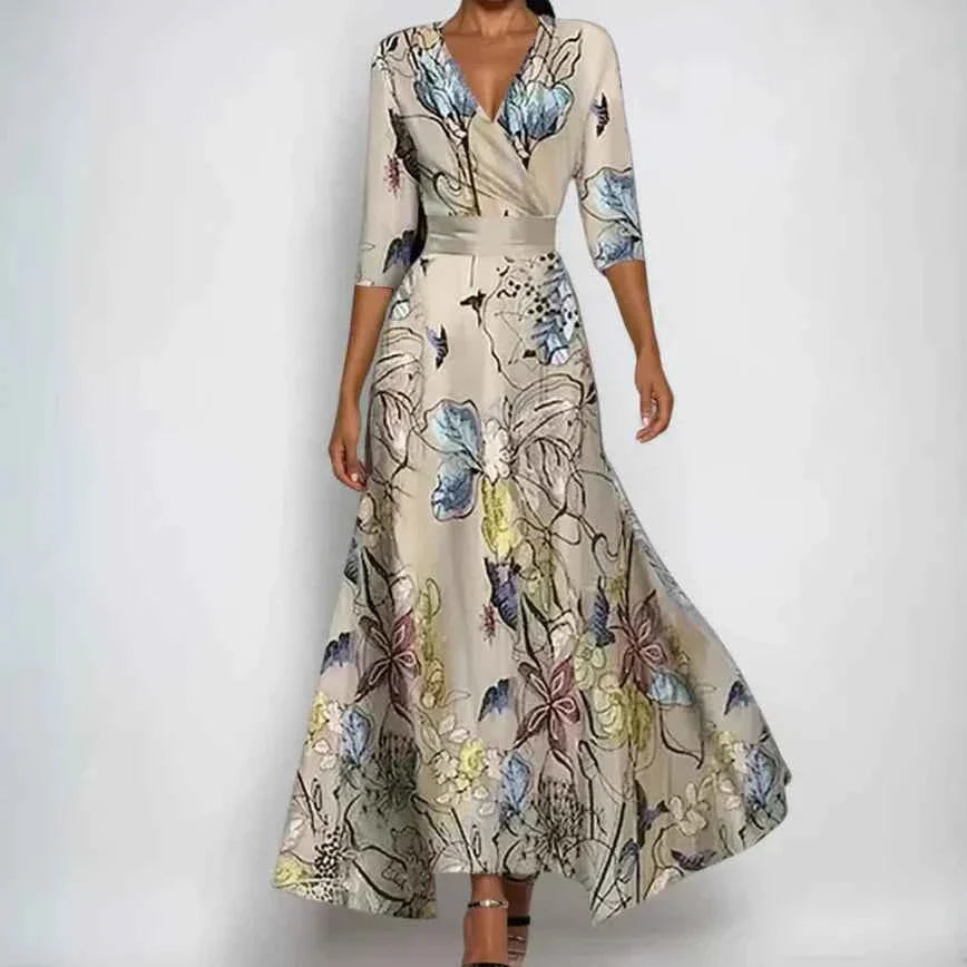 Emily | Elegantes Kleid mit Blumenmuster