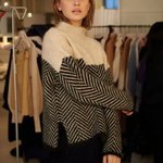 Marianne | Zopfstrickpullover mit Grafikmuster