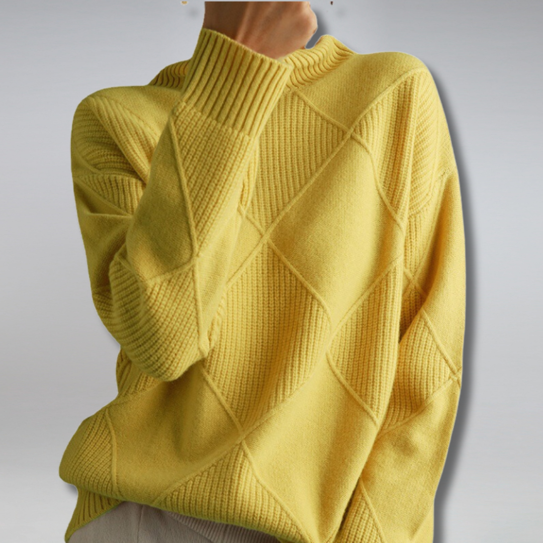 Rosemary | Rollkragenpullover im Zopfstrick