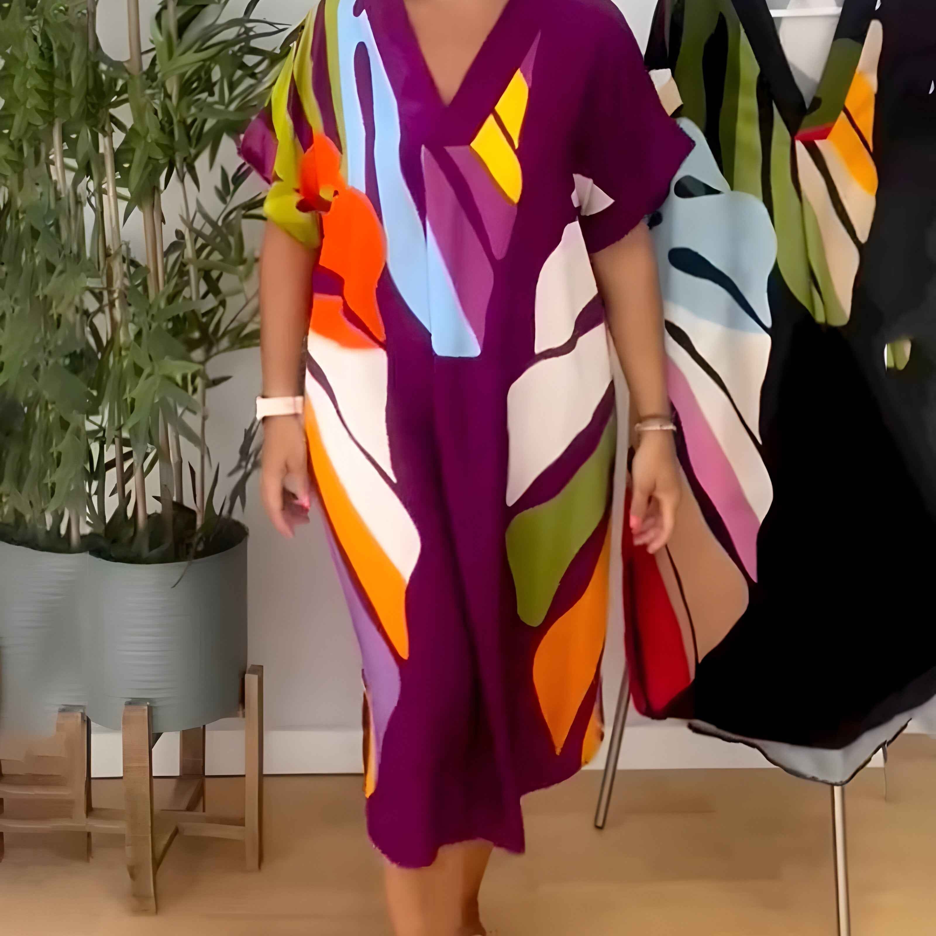 Rianna – Kleid mit abstraktem Print