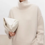 Beatrice | Zopfstrick-Rollkragenpullover