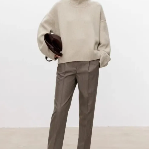 Beatrice | Zopfstrick-Rollkragenpullover