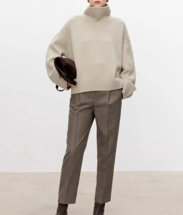 Beatrice | Zopfstrick-Rollkragenpullover