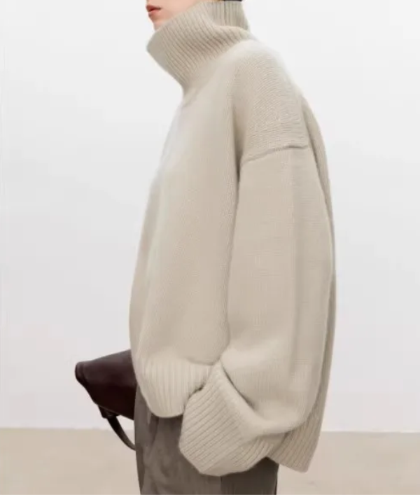 Beatrice | Zopfstrick-Rollkragenpullover