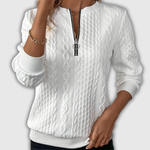 Nora | Strickpullover mit Zipp