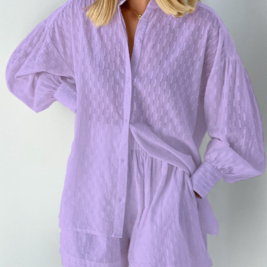 Elizabeth | Set aus Bluse & leichten Shorts