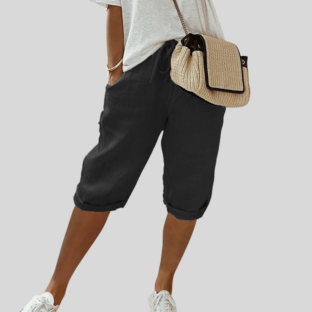 Kurze fließende Hose | Bequem & elegant