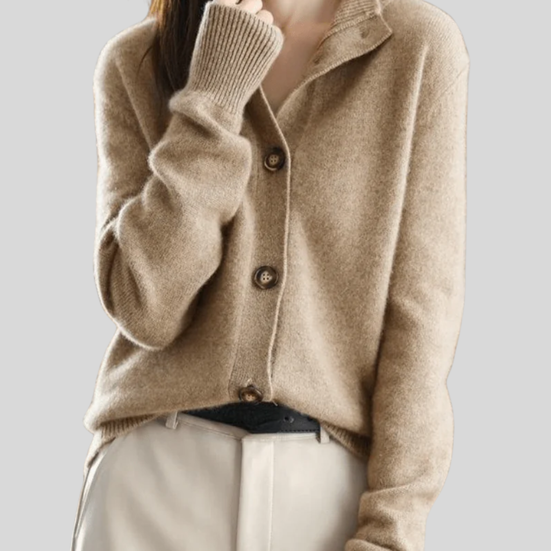 Claire | Kaschmir-Cardigan im Retro-Stil