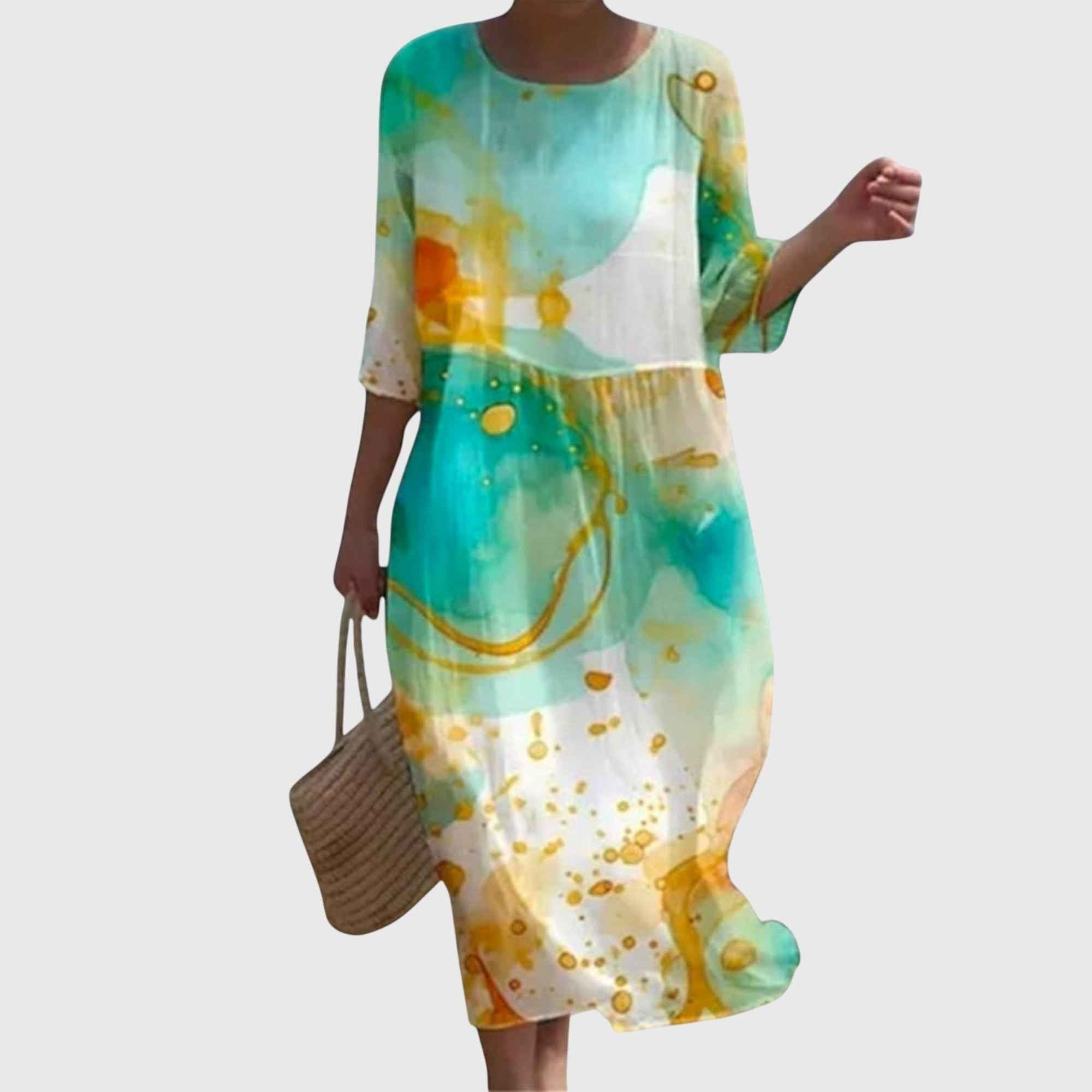 Hayley™ | Elegantes Maxikleid mit Blumenmuster