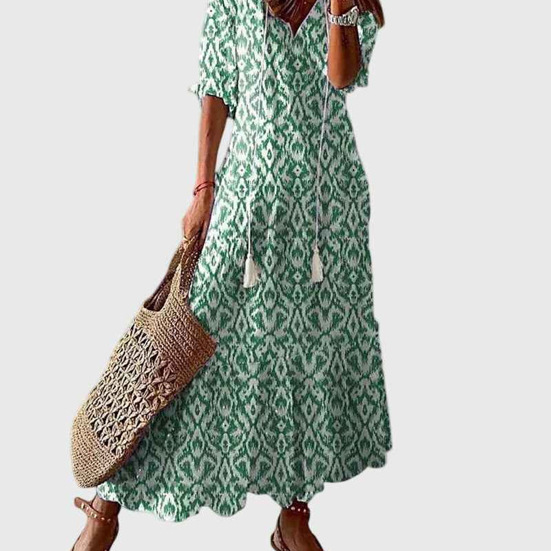 Amalia | Vintage-Boho-Maxikleid für den Sommer
