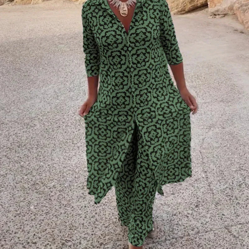 Maeve | Elegantes Set mit geometrischem Print
