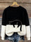 Bonnie | Oversize-Pullover mit Katzenmotiv