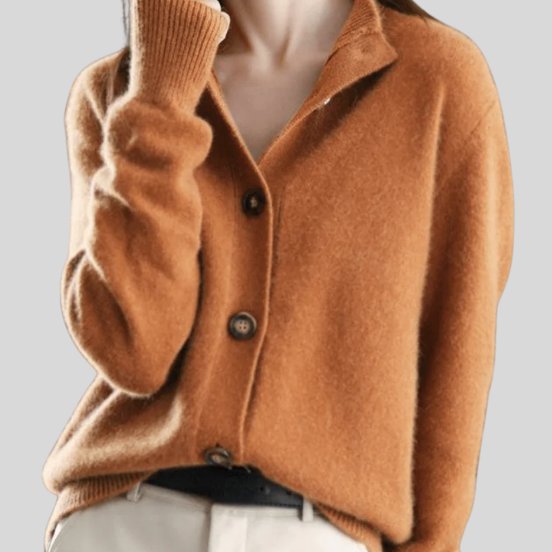 Claire | Kaschmir-Cardigan im Retro-Stil