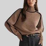Greta | Gerippter Rollkragenpullover