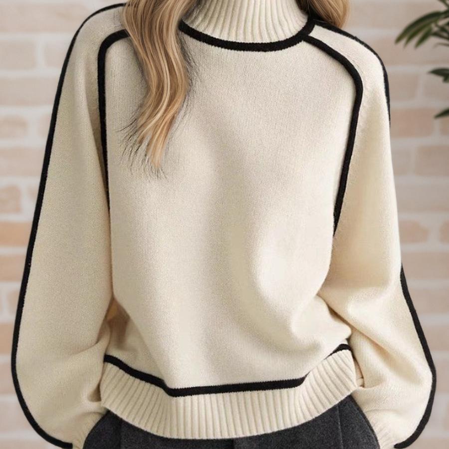 Donna | Eleganter Pullover mit hohem Kragen