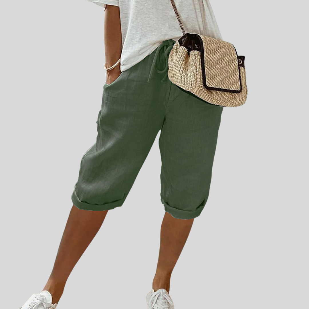 Kurze fließende Hose | Bequem & elegant