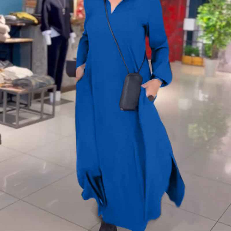 Sylvie | Langes, locker geschnittenes Kleid