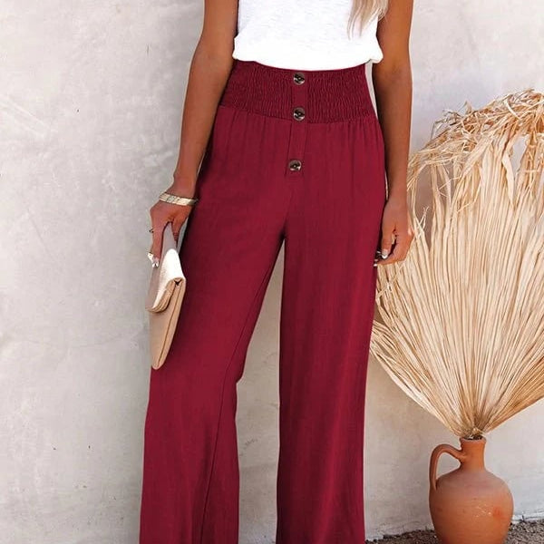 Riana | Lässige Hose mit hoher Taille