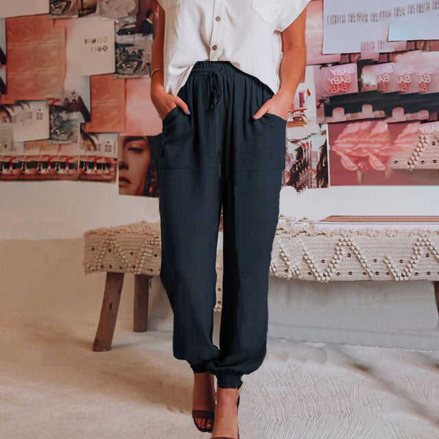 Kaeli | Elegante Jogginghose mit Kordelzug