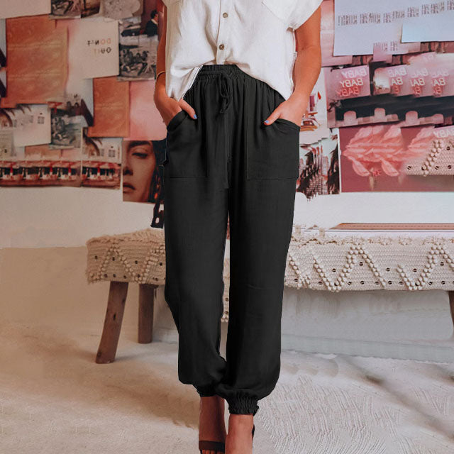 Kaeli | Elegante Jogginghose mit Kordelzug