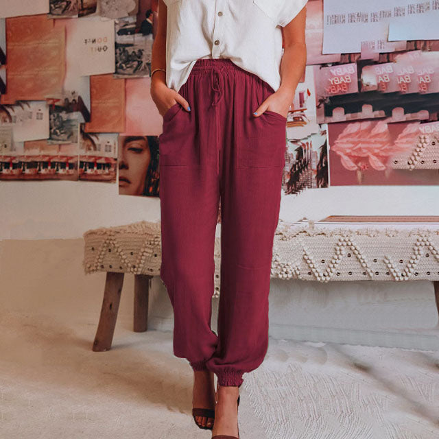 Kaeli | Elegante Jogginghose mit Kordelzug