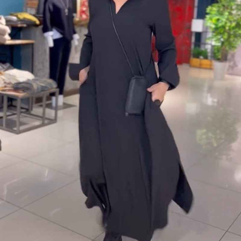 Sylvie | Langes, locker geschnittenes Kleid