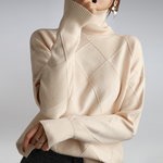 Rosemary | Rollkragenpullover im Zopfstrick
