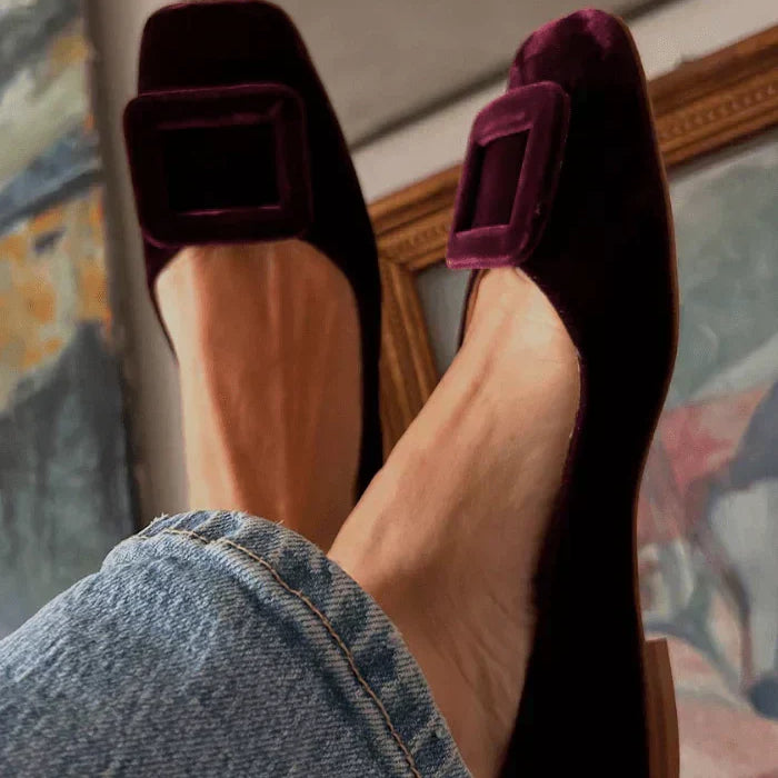 Noë™ | Loafer aus Veloursleder mit Design-Detail