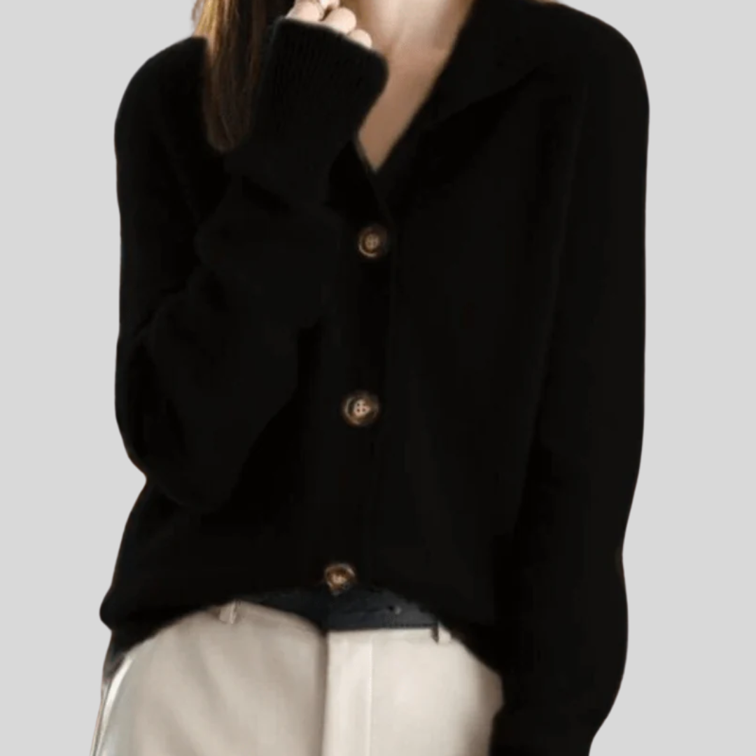 Claire | Kaschmir-Cardigan im Retro-Stil