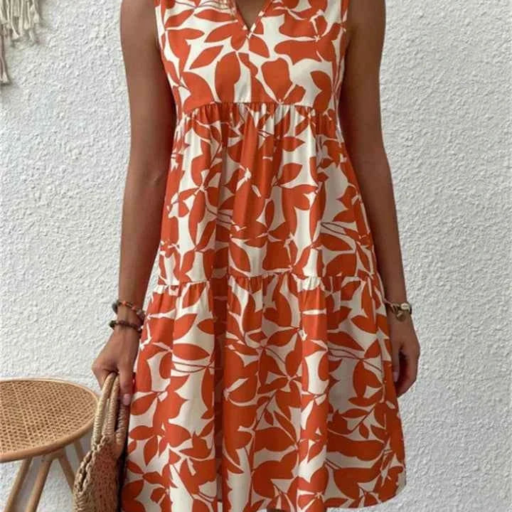 Tasha | Fließendes Midikleid mit Blumenmuster
