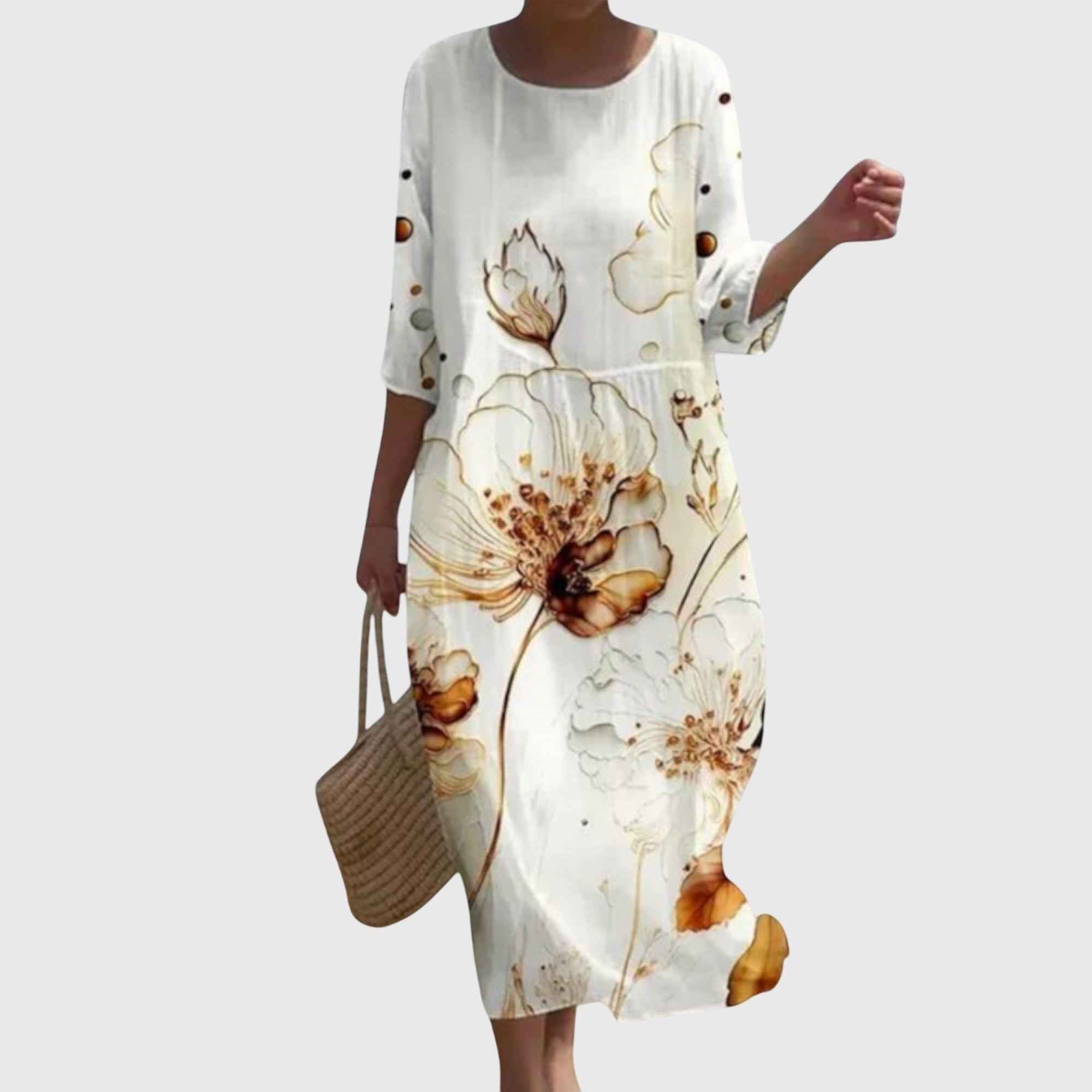 Hayley™ | Elegantes Maxikleid mit Blumenmuster