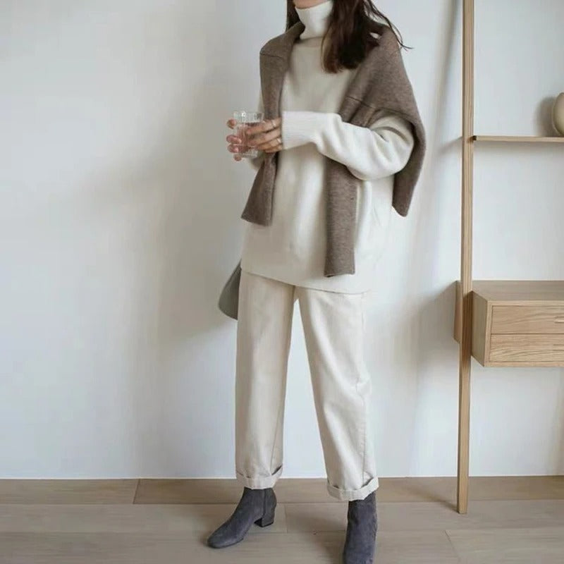 Maude | Weicher Oversize-Rollkragenpullover