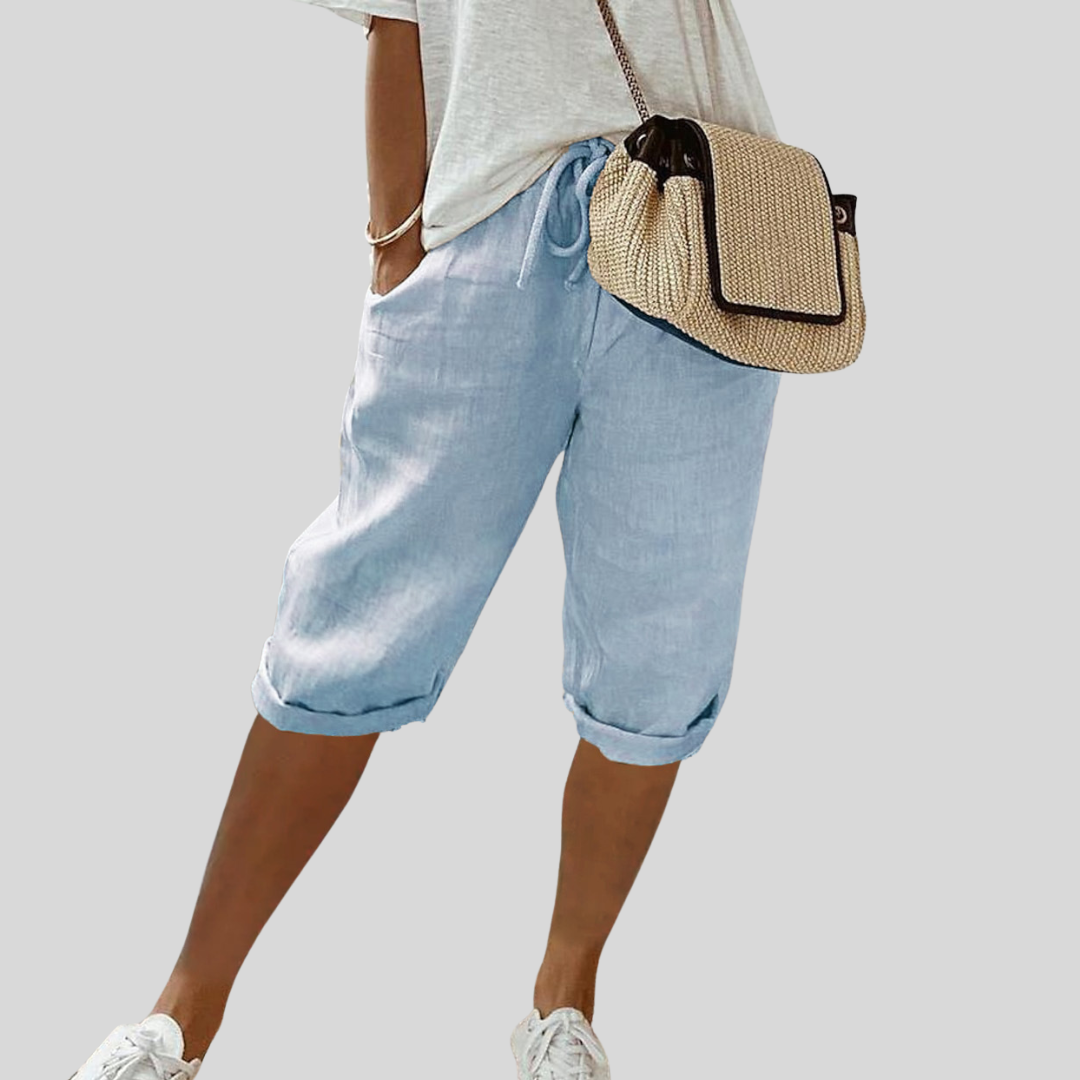 Kurze fließende Hose | Bequem & elegant