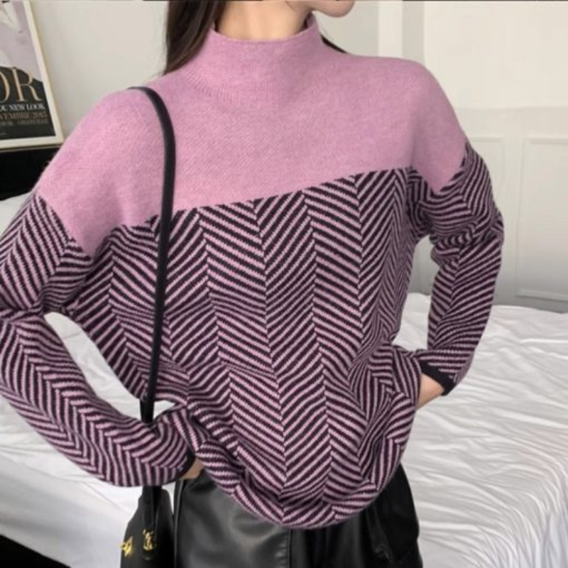 Marianne | Zopfstrickpullover mit Grafikmuster
