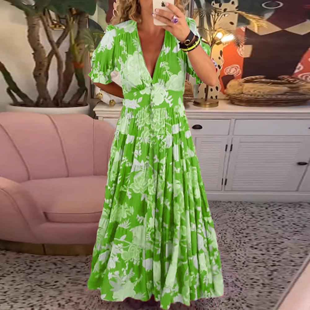 Floriana – Lebhaftes Blumenkleid
