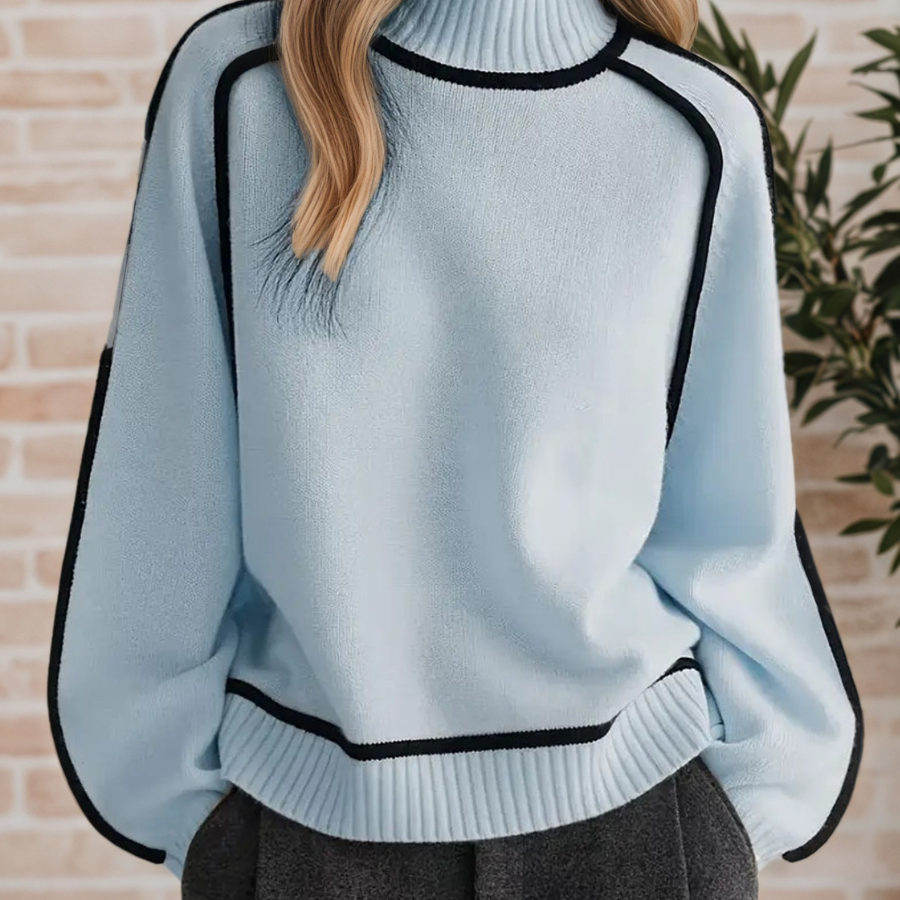 Donna | Eleganter Pullover mit hohem Kragen
