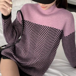 Marianne | Zopfstrickpullover mit Grafikmuster