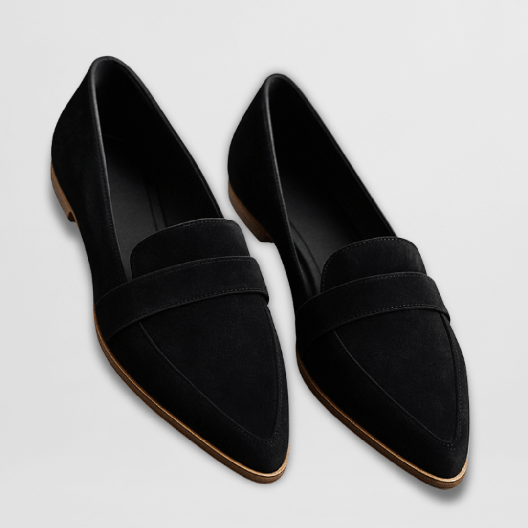 Helen | Weiche orthopädische Pantoffeln aus Veloursleder