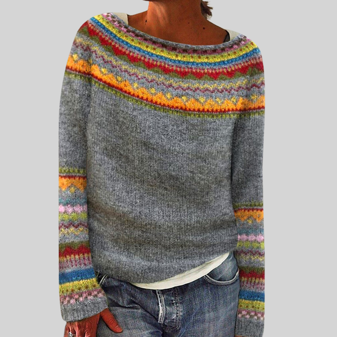 Ethel | Strickpullover mit Norwegermuster