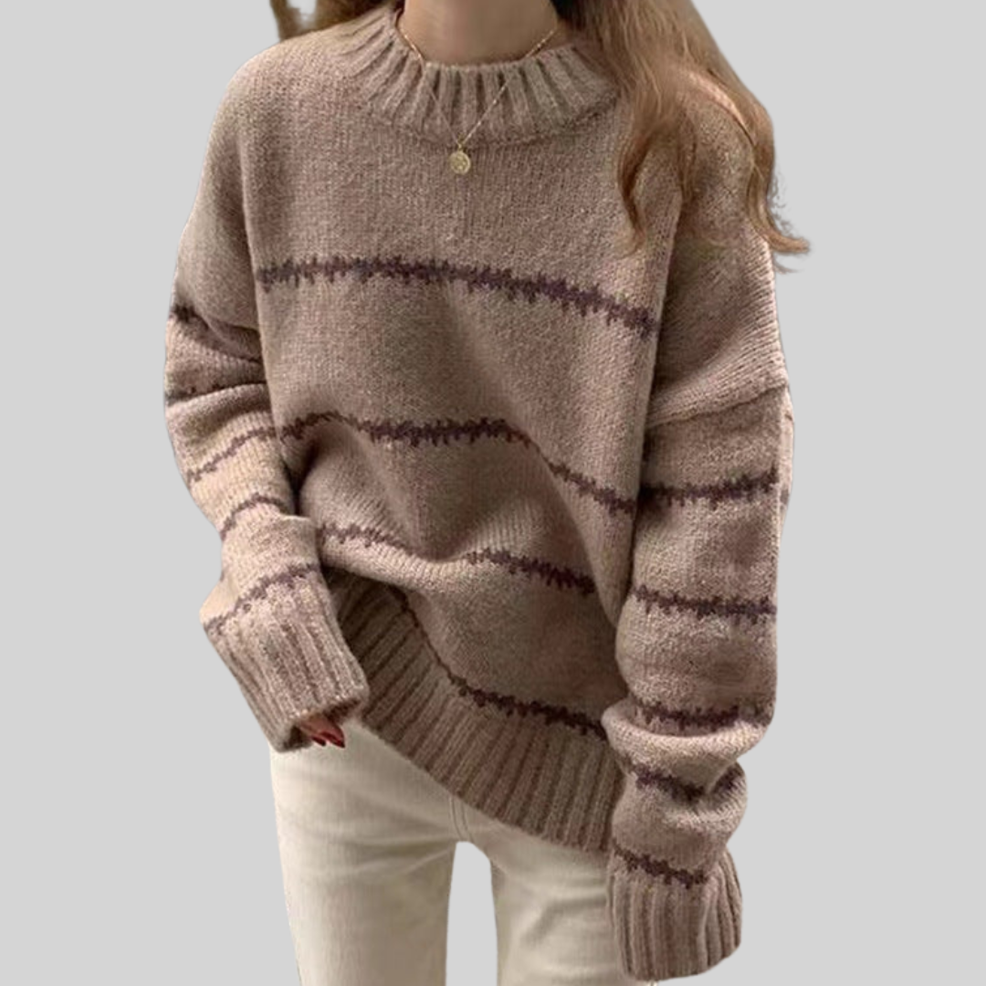 Cecilia | Klassischer Zopfstrickpullover
