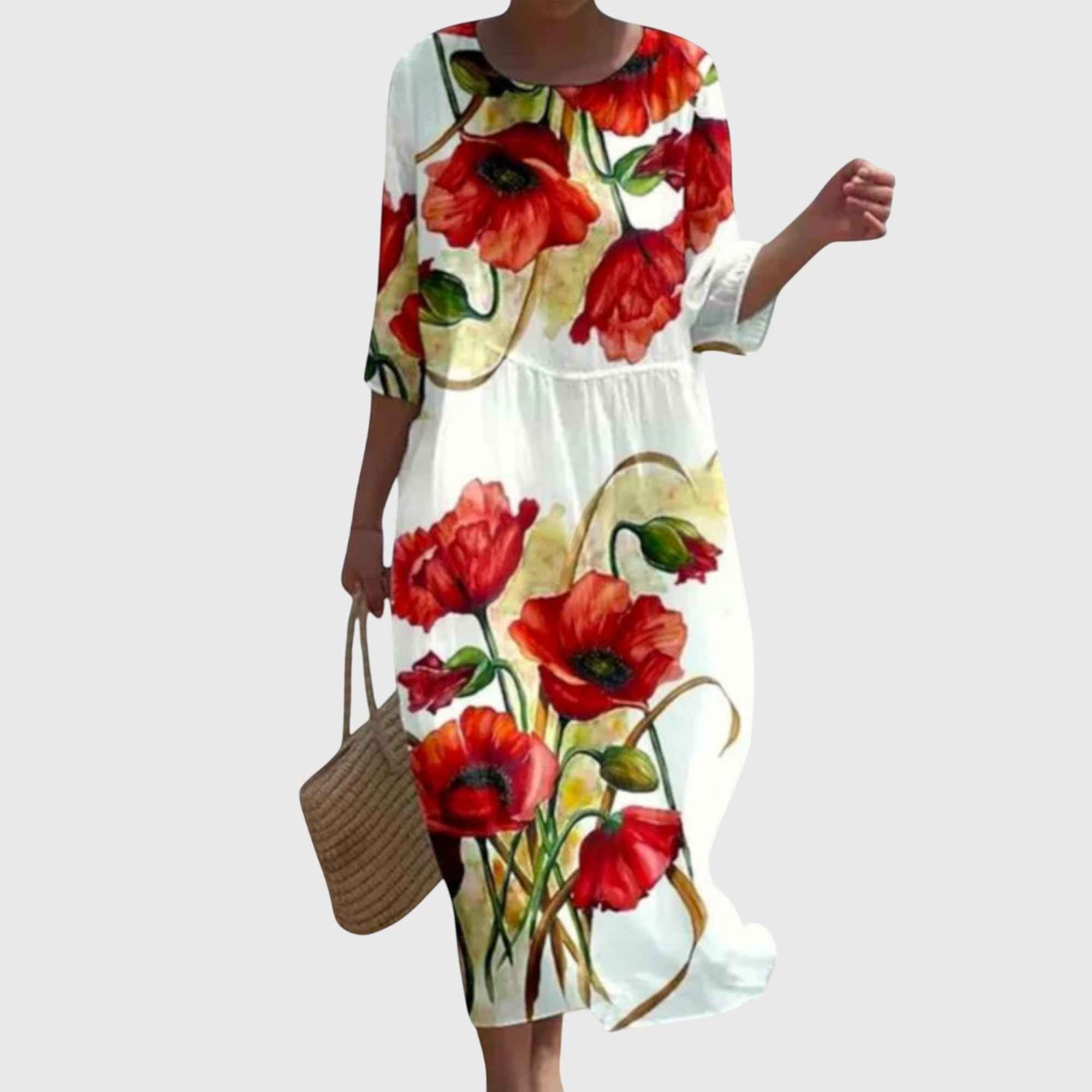 Hayley™ | Elegantes Maxikleid mit Blumenmuster