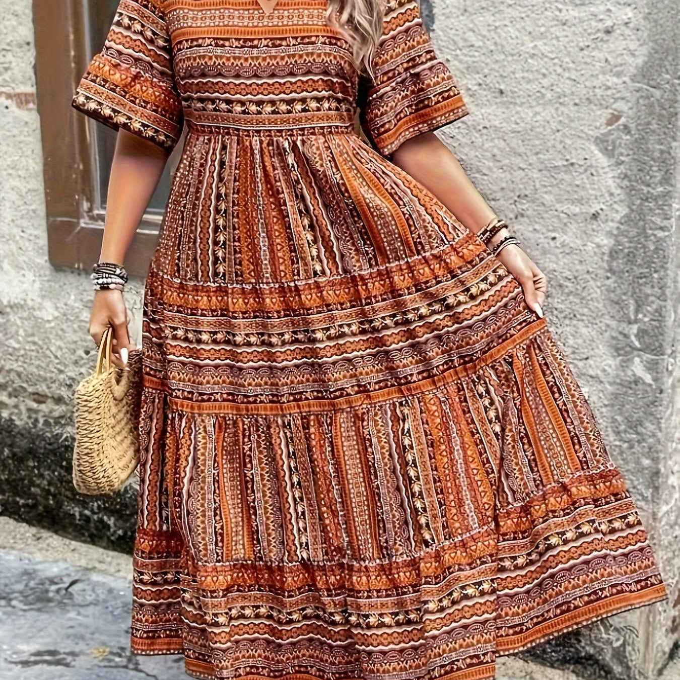 Joraine – Fließendes Kleid im Ethno-Stil