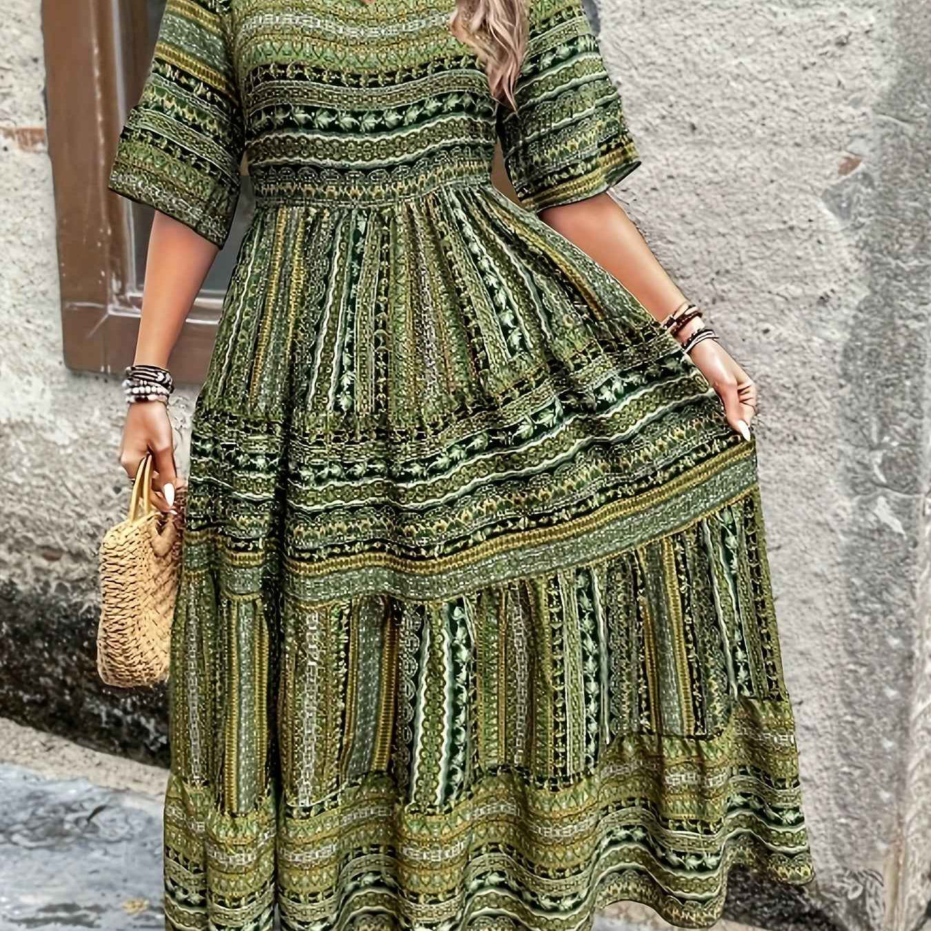 Joraine – Fließendes Kleid im Ethno-Stil