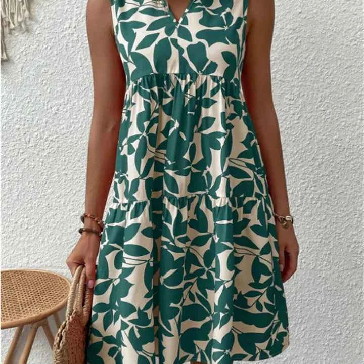 Tasha | Fließendes Midikleid mit Blumenmuster