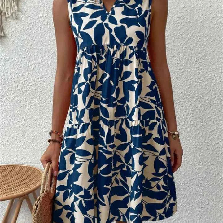 Tasha | Fließendes Midikleid mit Blumenmuster