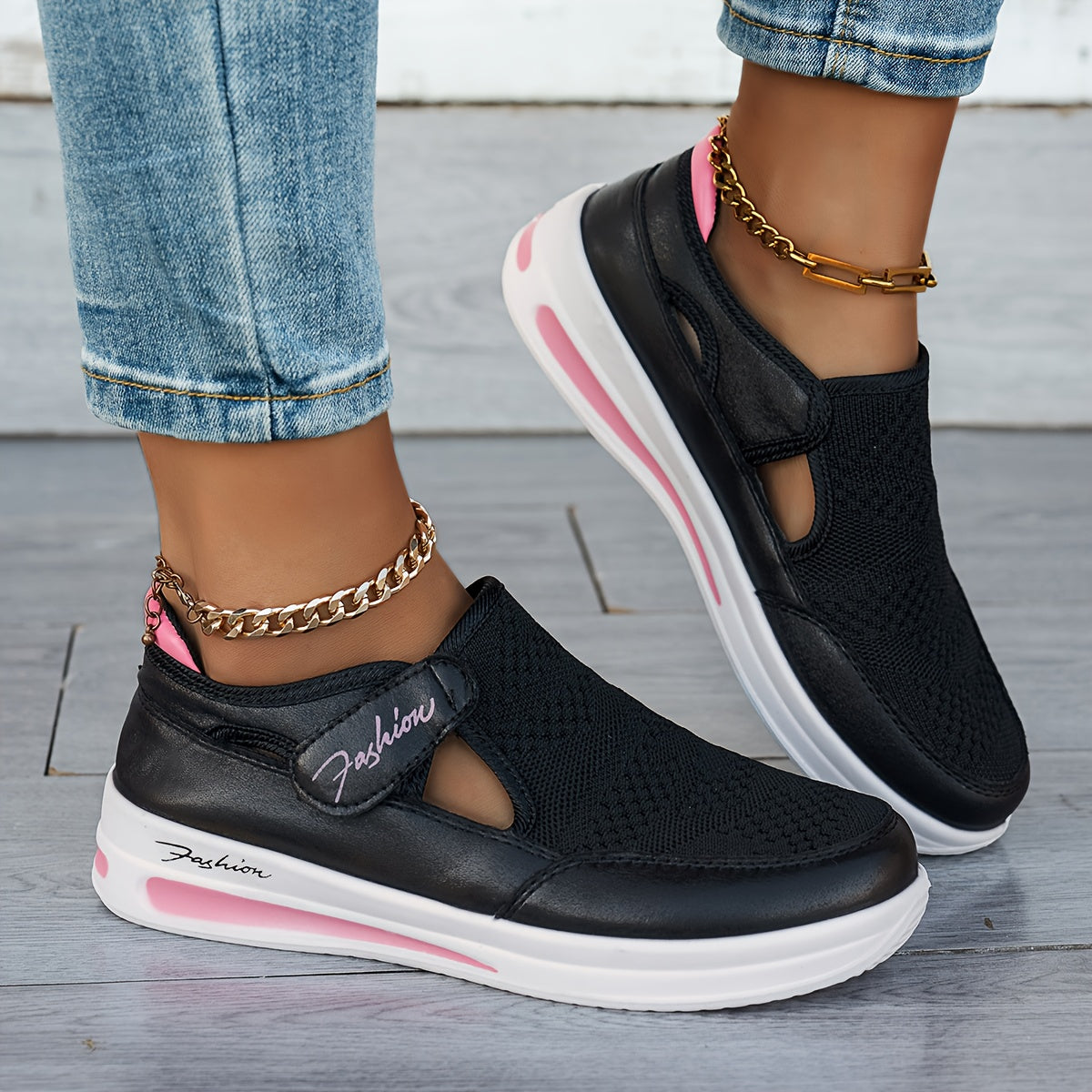 Atmungsaktive Slip-ons mit stabilem Tragekomfort